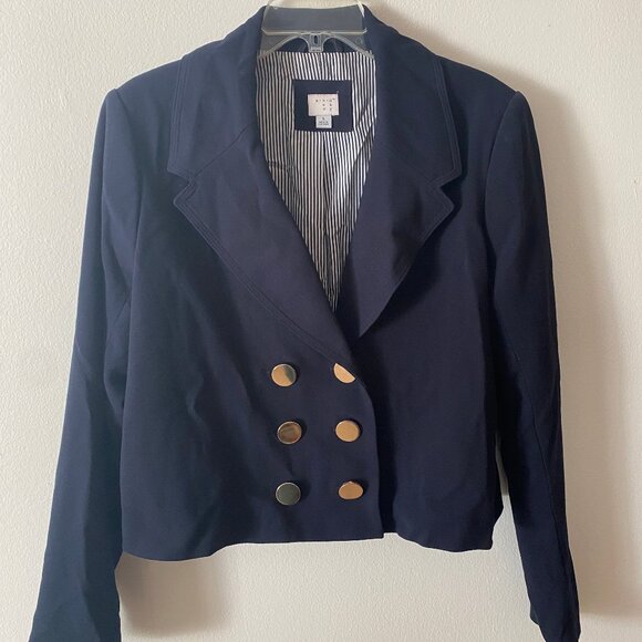 A New Day Double Breasted Navy Blazer - Picture 1 of 3